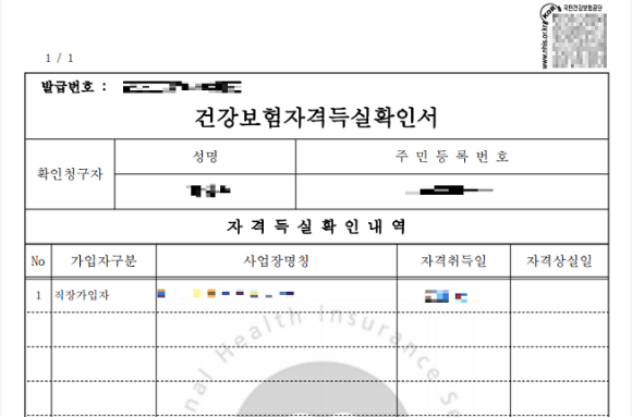 국민건강보험 자격득실 확인서 발급 완벽 가이드