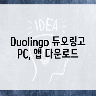 Duolingo 듀오링고 PC, 앱 다운로드
