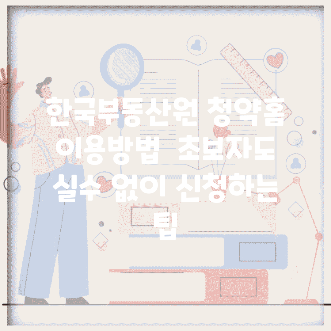 한국부동산원 청약홈 이용방법 | 초보자도 실수 없이 신청하는 팁
