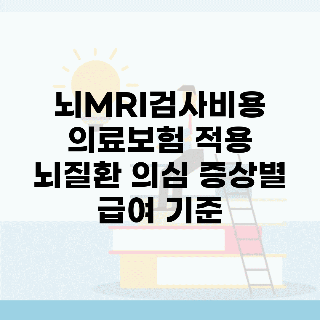 뇌MRI검사비용 의료보험 적용 | 뇌질환 의심 증상별 급여 기준