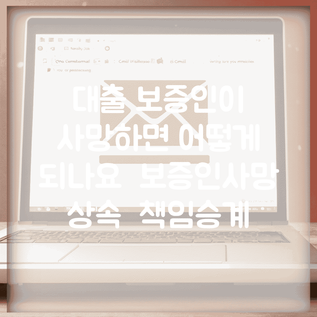 대출 보증인이 사망하면 어떻게 되나요 | 보증인사망 | 상속 | 책임승계