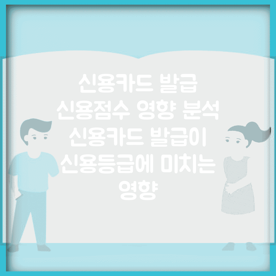 신용카드 발급 신용점수 영향 분석 | 신용카드 발급이 신용등급에 미치는 영향