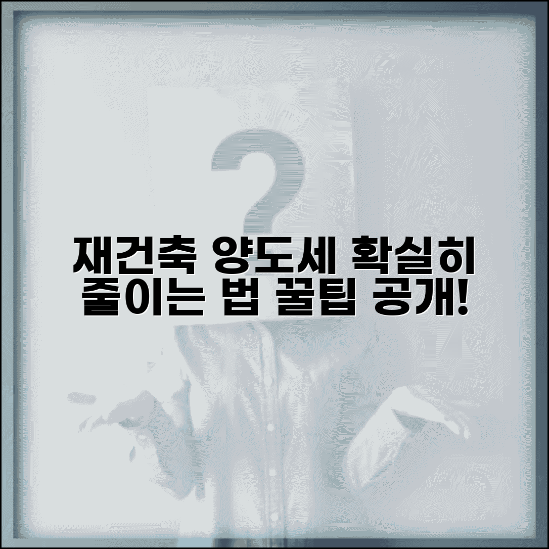 재건축 아파트 양도세 계산 | 재건축 아파트 양도소득세 절세 방법