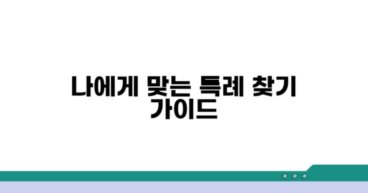나에게 맞는 특례, 이렇게 찾아보세요