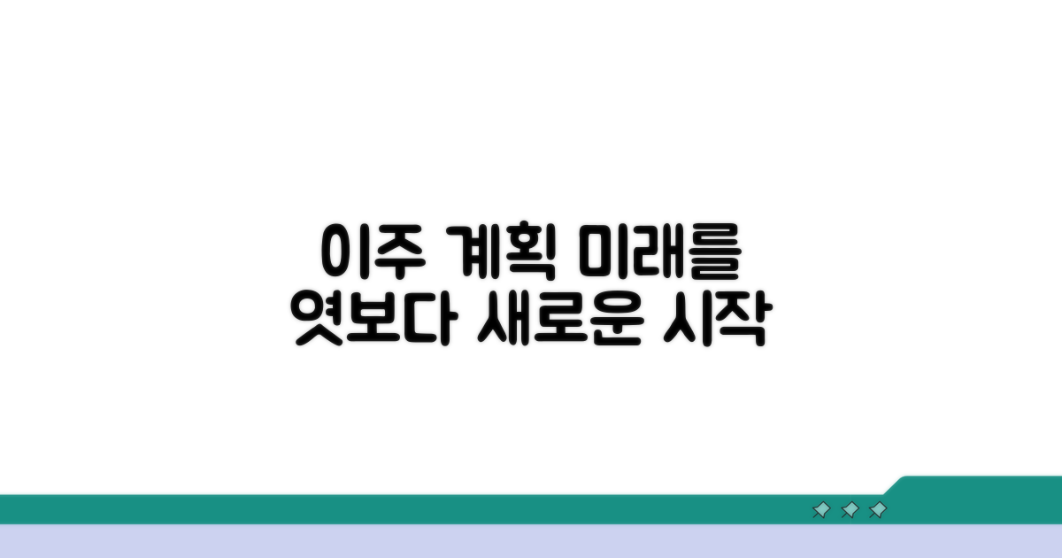 주민 이주 계획 전망