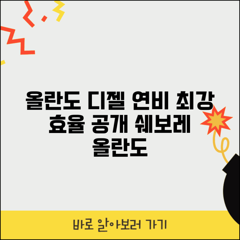 올란도 디젤 연비 | 쉐보레 올란도 디젤 연료효율 완벽정리