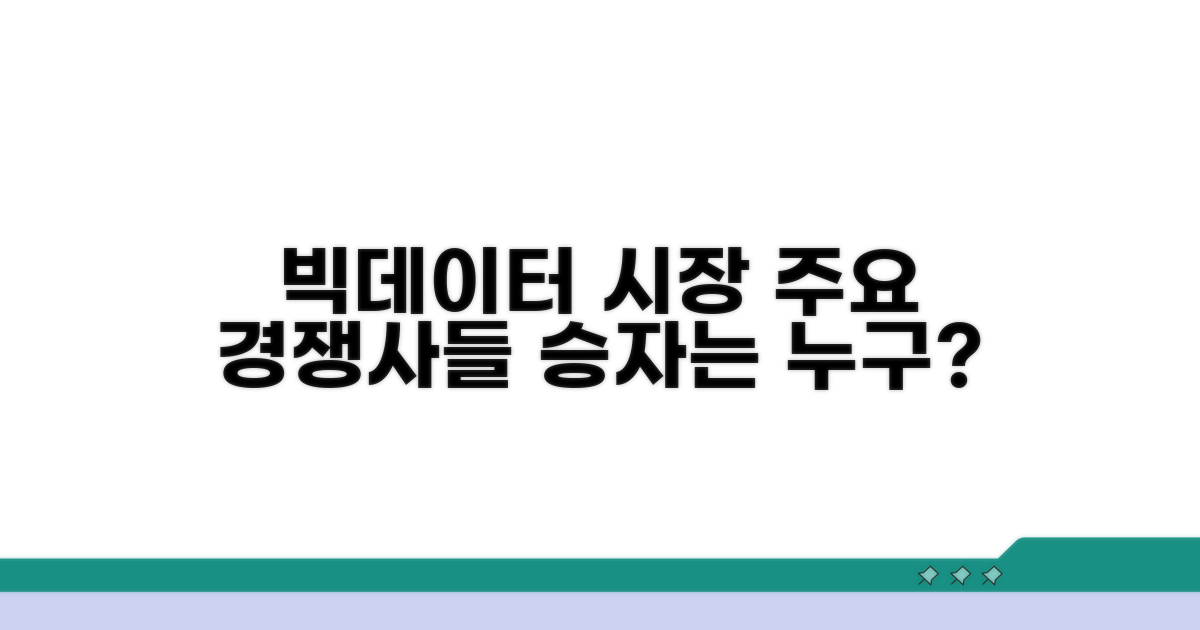 빅데이터 시장 경쟁 구도