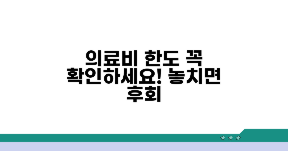 의료비 보장 한도와 주의사항