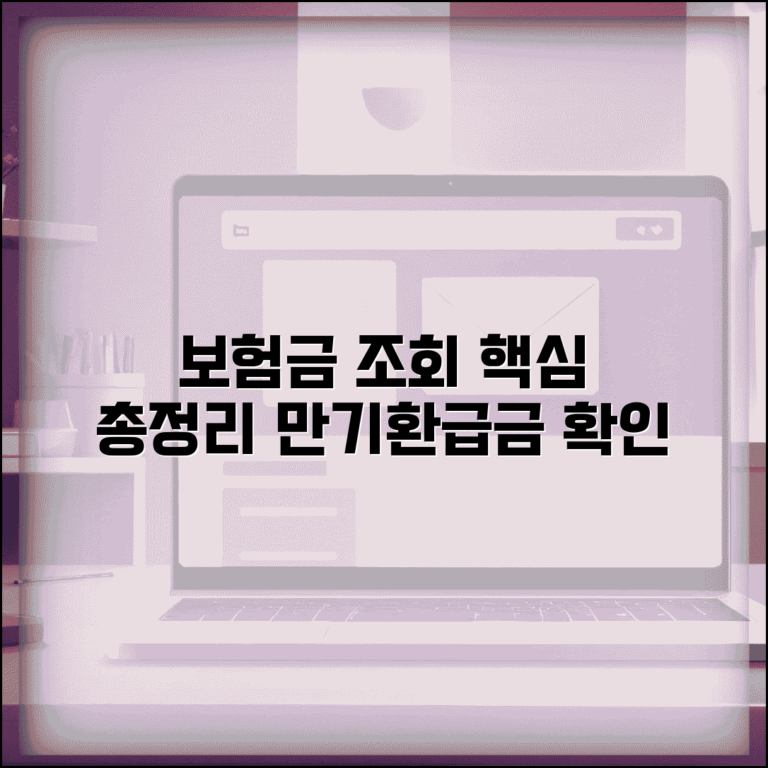 보험 만기환급금 조회 완벽가이드 | 온라인 서비스 | 전화 문의 | 방문 신청 | 확인 절차