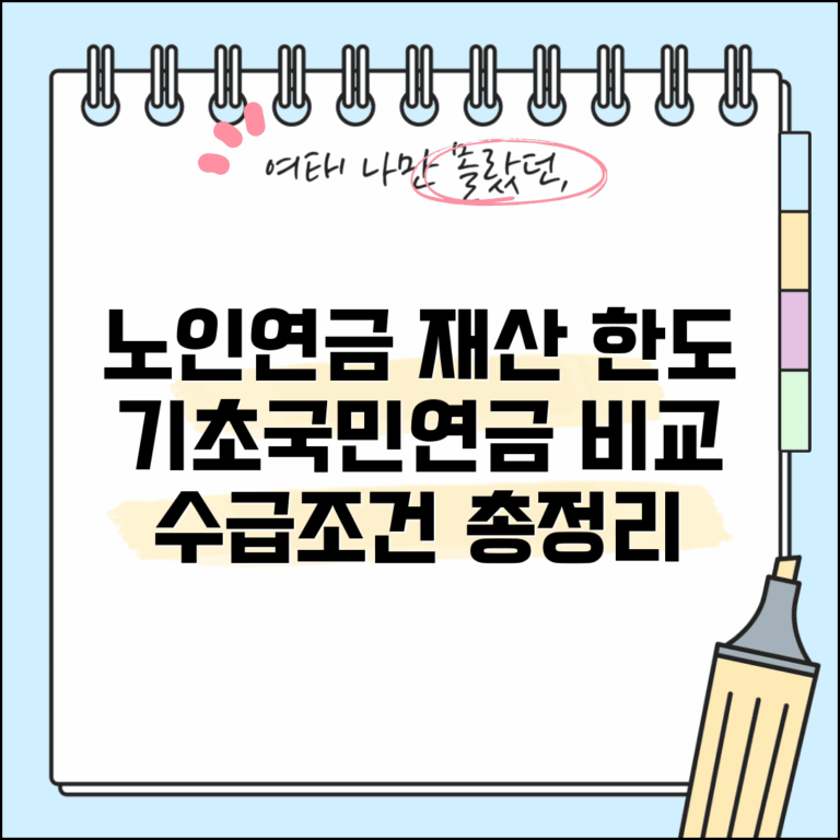 노인연금 재산 한도 총정리 | 노인 대상 연금 재산 | 기초연금 국민연금 차이 | 연금 수급 조건
