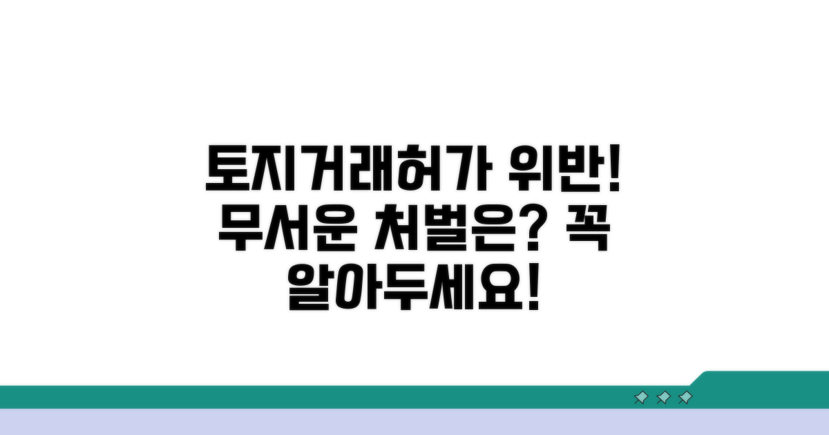 토지 거래 허가 위반 처벌 알아보기