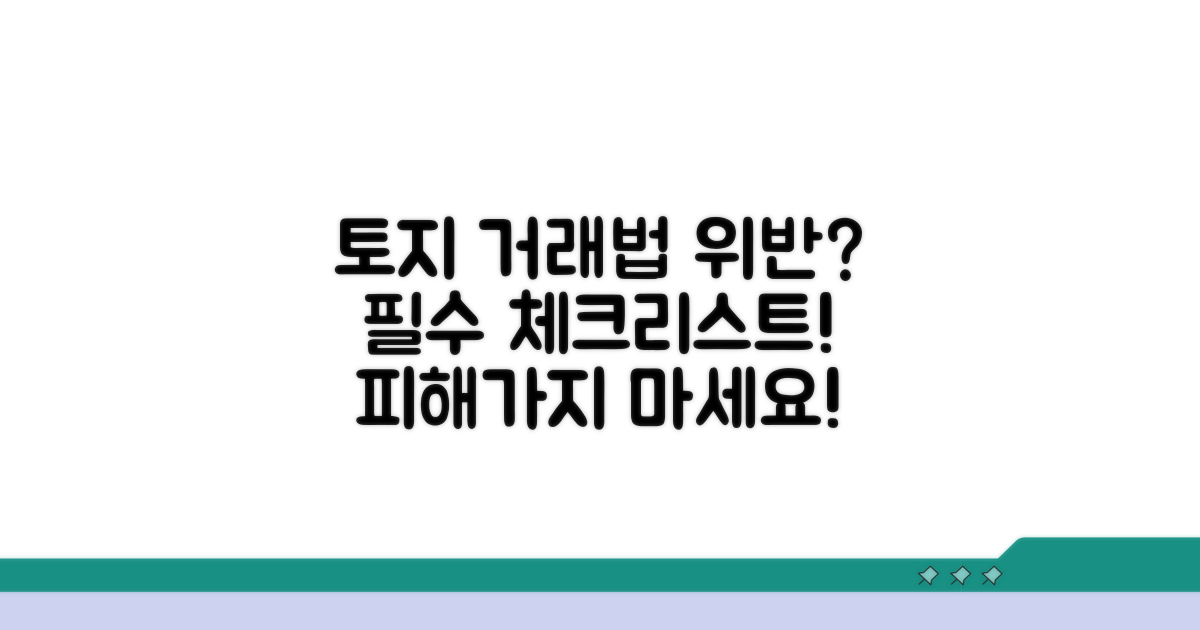 토지 거래법 위반, 꼭 알아야 할 것들