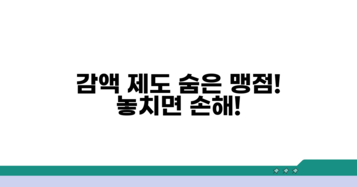 주의해야 할 감액 제도 맹점