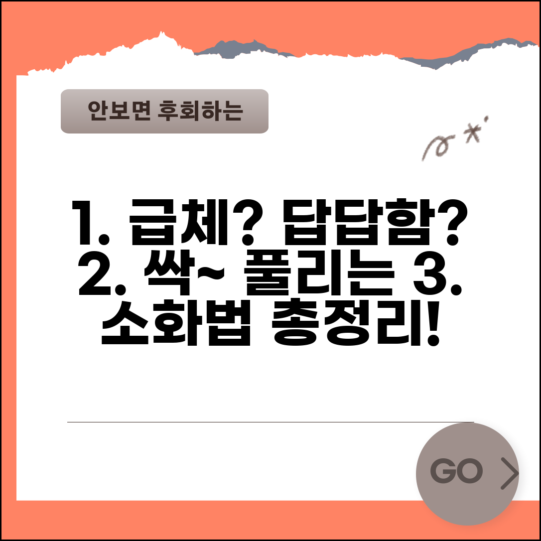 체했을때 대처법 소화 촉진 | 명치 답답함 해소하는 지압 마사지와 소화제 활용법