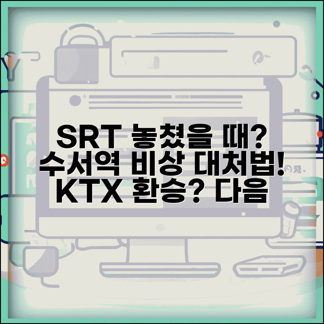 SRT 놓쳤을때 수서역 대처법 | 수서고속철도 놓치면 KTX 환승이나 다음 SRT 이용