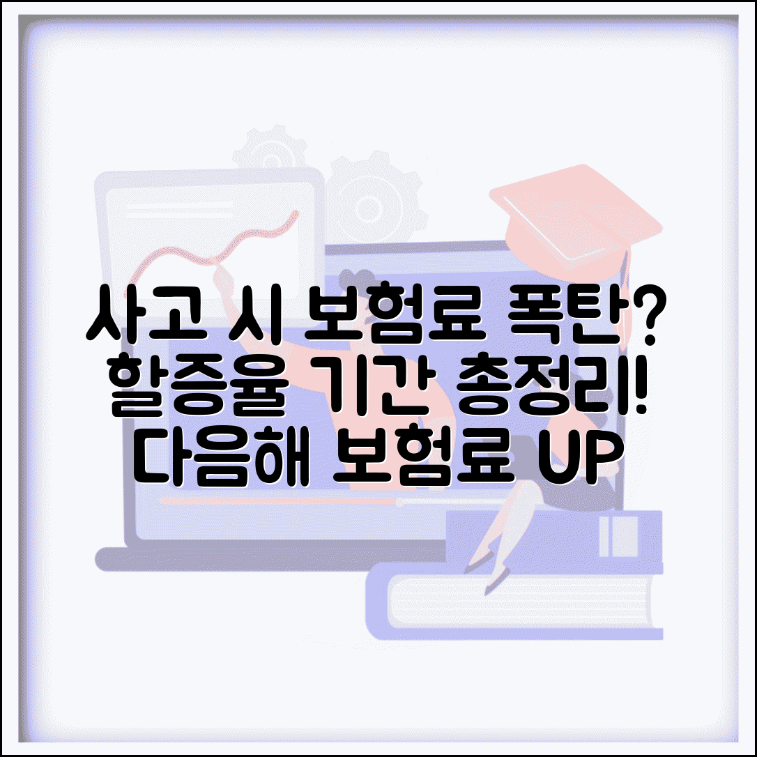 교통사고 보험료 할증 | 사고 발생시 다음해 보험료 할증율과 할증 기간