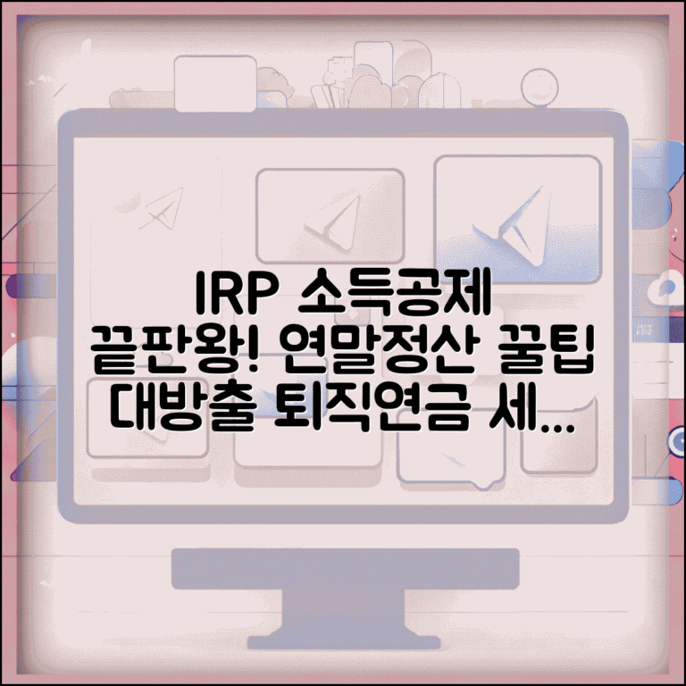 IRP 소득공제 한도 퇴직연금 | 개인형 퇴직연금 납입액 소득공제와 세제 혜택