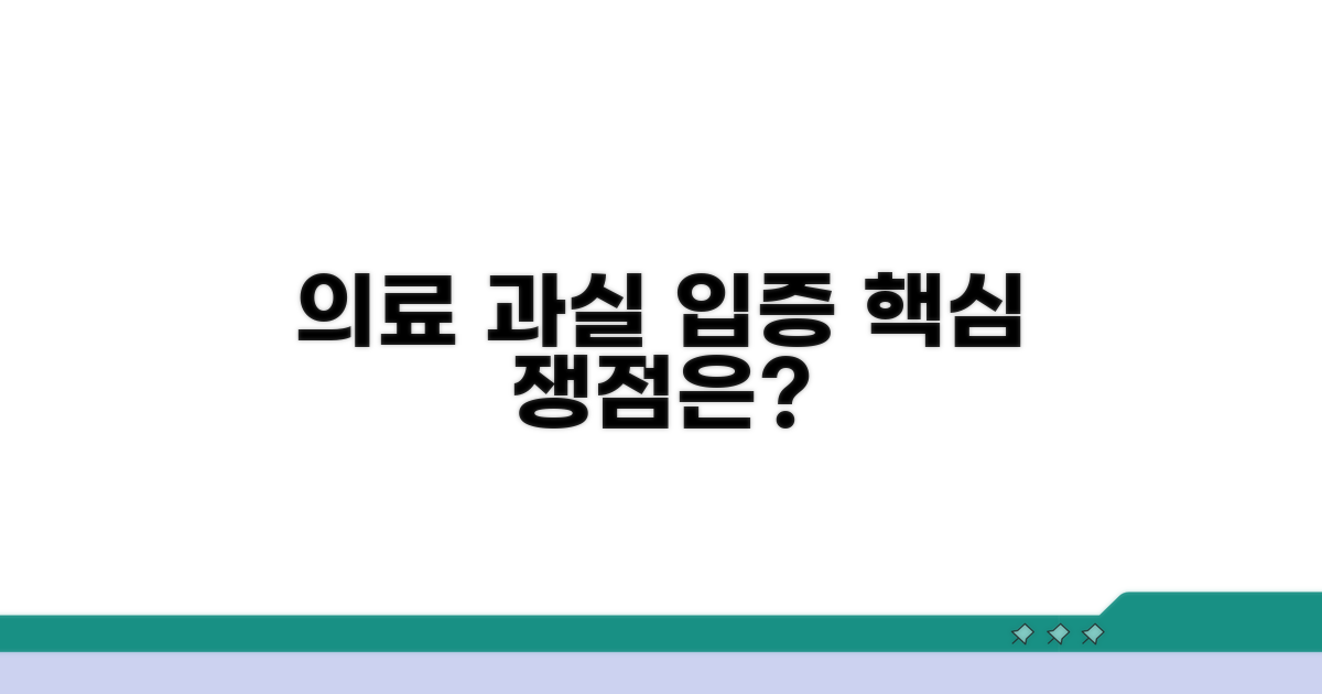 의료 과실 입증, 핵심 쟁점은?