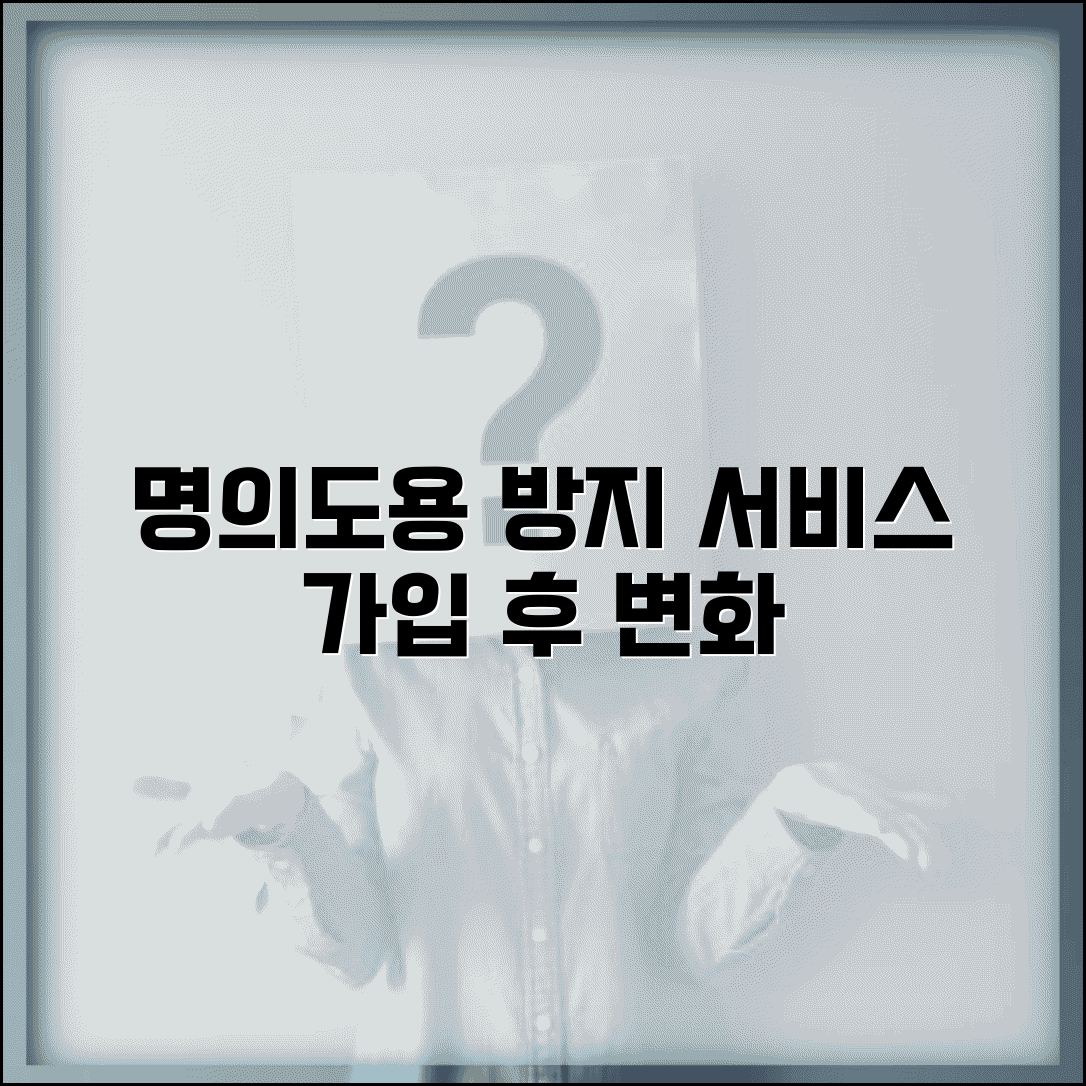 명의도용방지 서비스 가입 후 변화 | 설치 전후 달라지는 보안 수준과 안심 효과