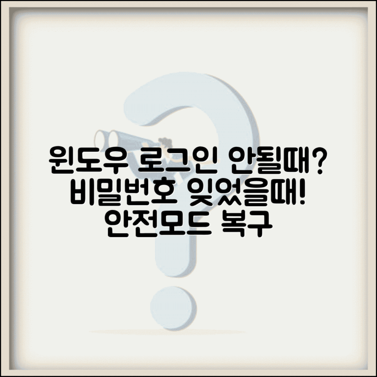윈도우 로그인 안될때 비밀번호 | Windows 계정 로그인 실패시 안전 모드 진입하고 복구