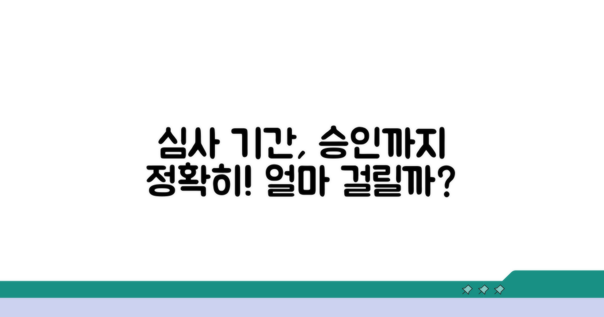 심사 과정, 승인까지 걸리는 기간