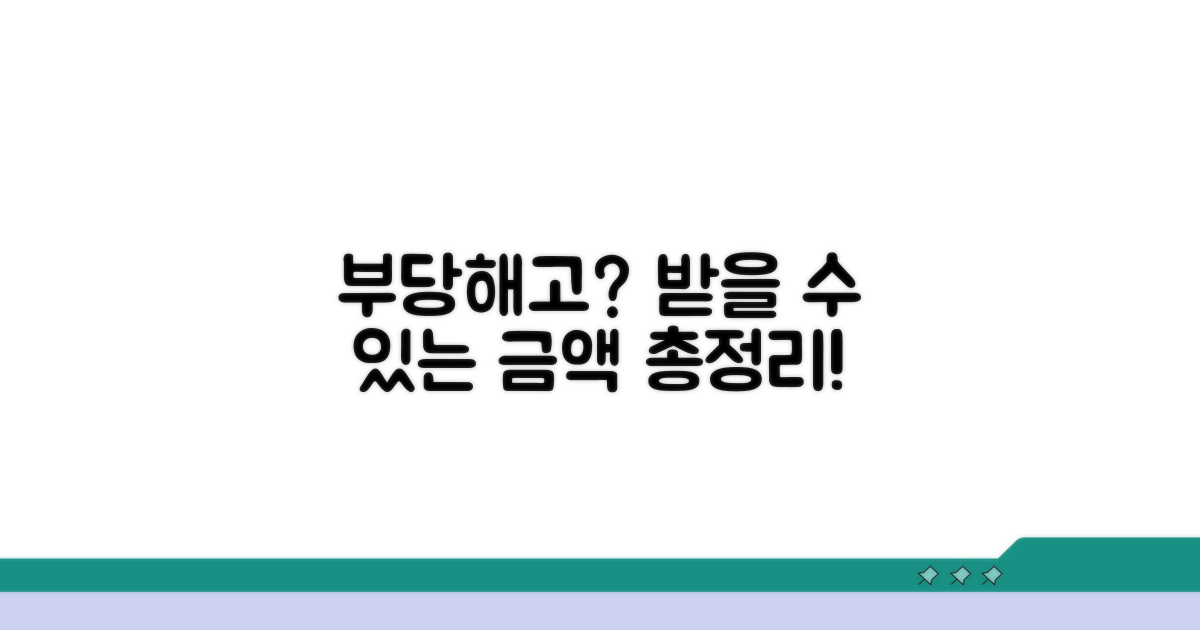 부당해고 시 받을 수 있는 금액