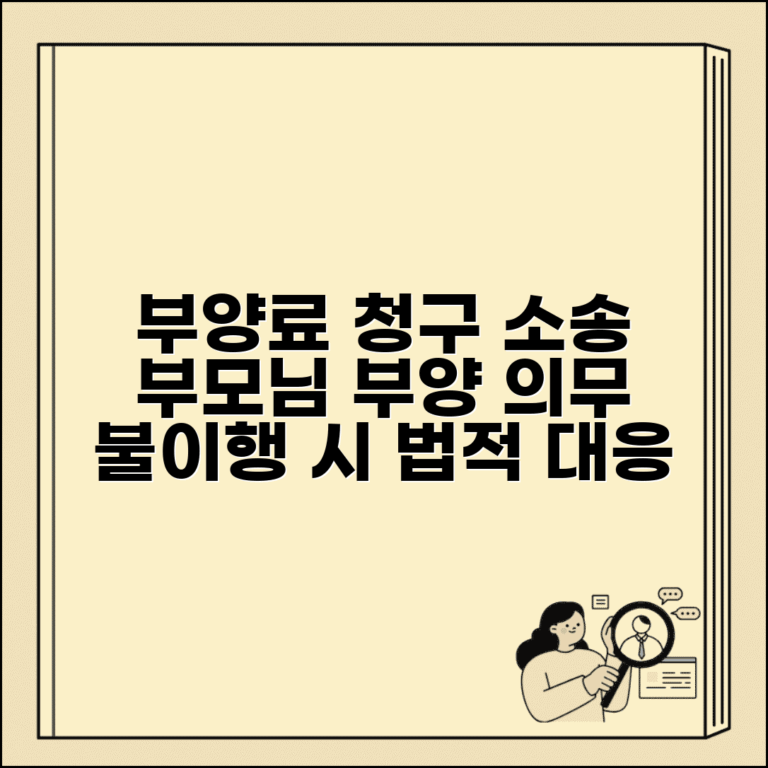 부양료 청구 소송 | 부모 부양의무 불이행시 부양료 청구 소송
