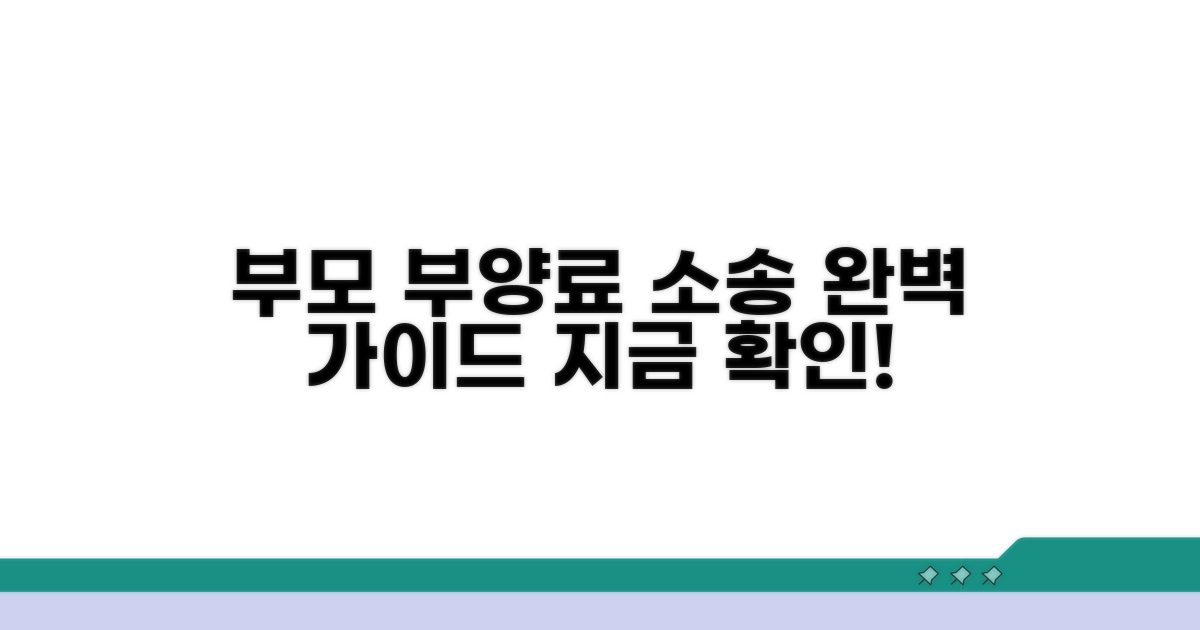 부모 부양료 청구, 소송 절차 완벽 가이드