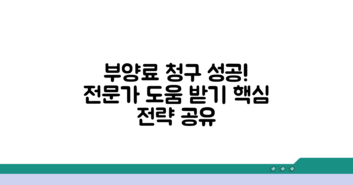 성공적인 부양료 청구, 전문가 도움받기