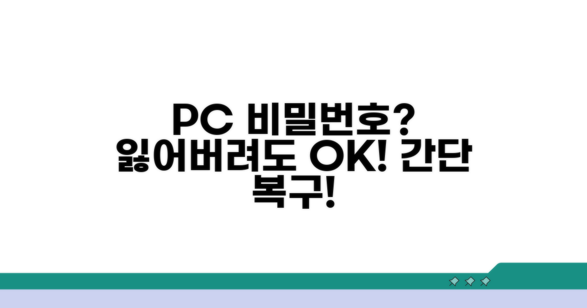 PC 비밀번호 분실? 당황하지 마세요!