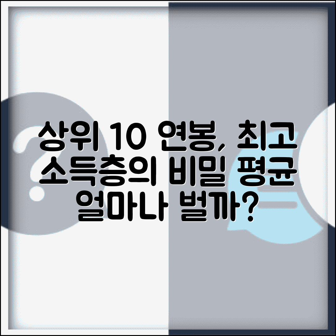 소득 상위 10% 기준 | 대한민국 고소득층 연봉 수준 완벽정리