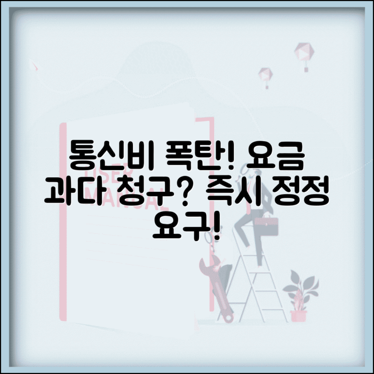 통신사 요금 과다 청구 | 휴대폰 데이터 요금 과다시 통신사 정정 요구