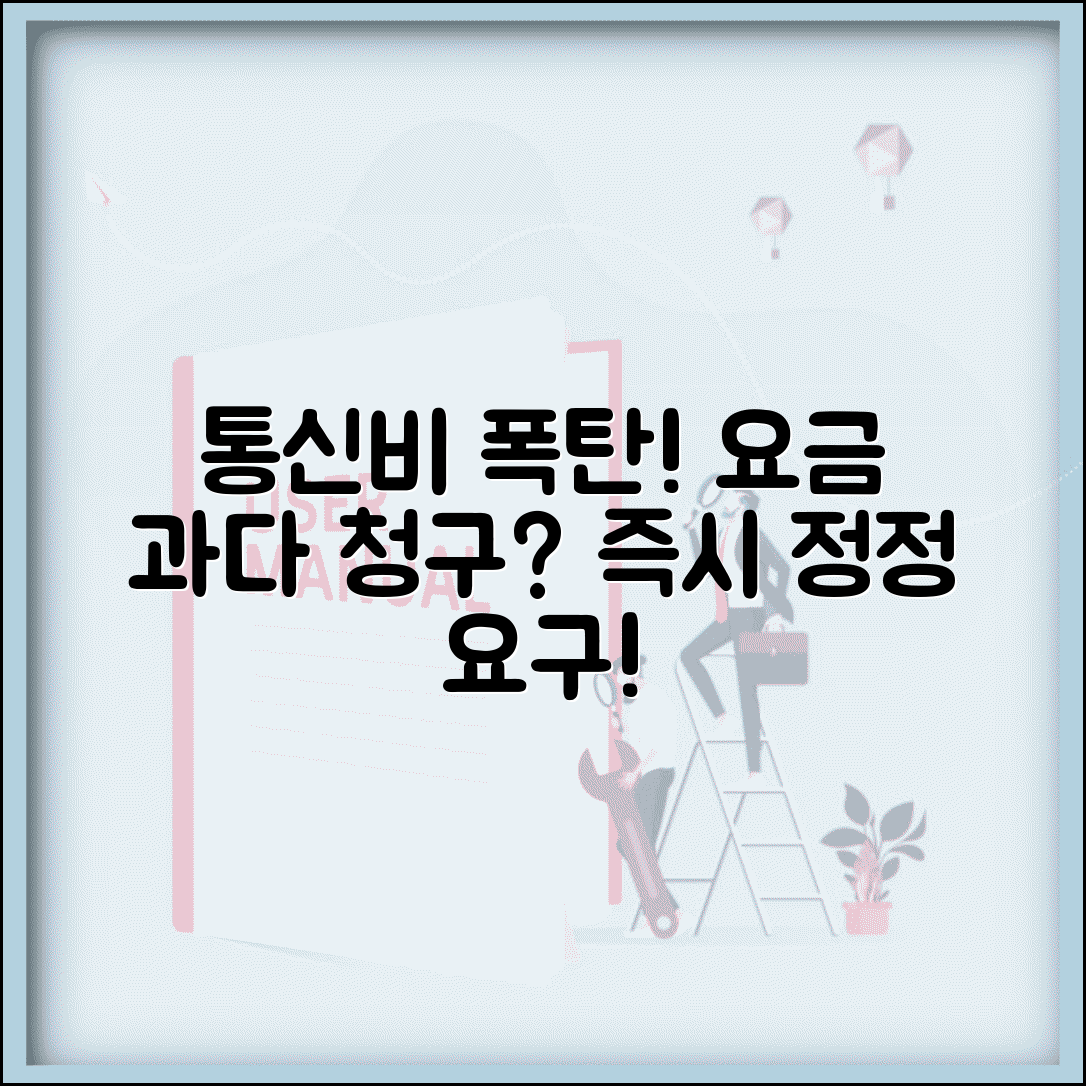 통신사 요금 과다 청구 | 휴대폰 데이터 요금 과다시 통신사 정정 요구