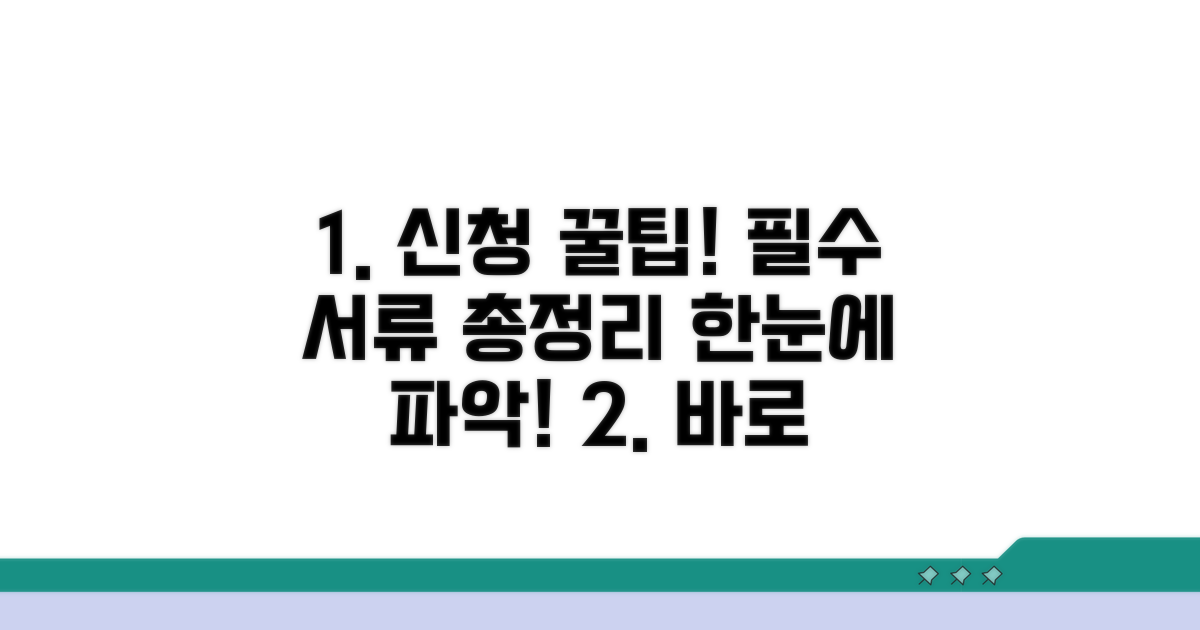 신청 절차 및 필요 서류 안내