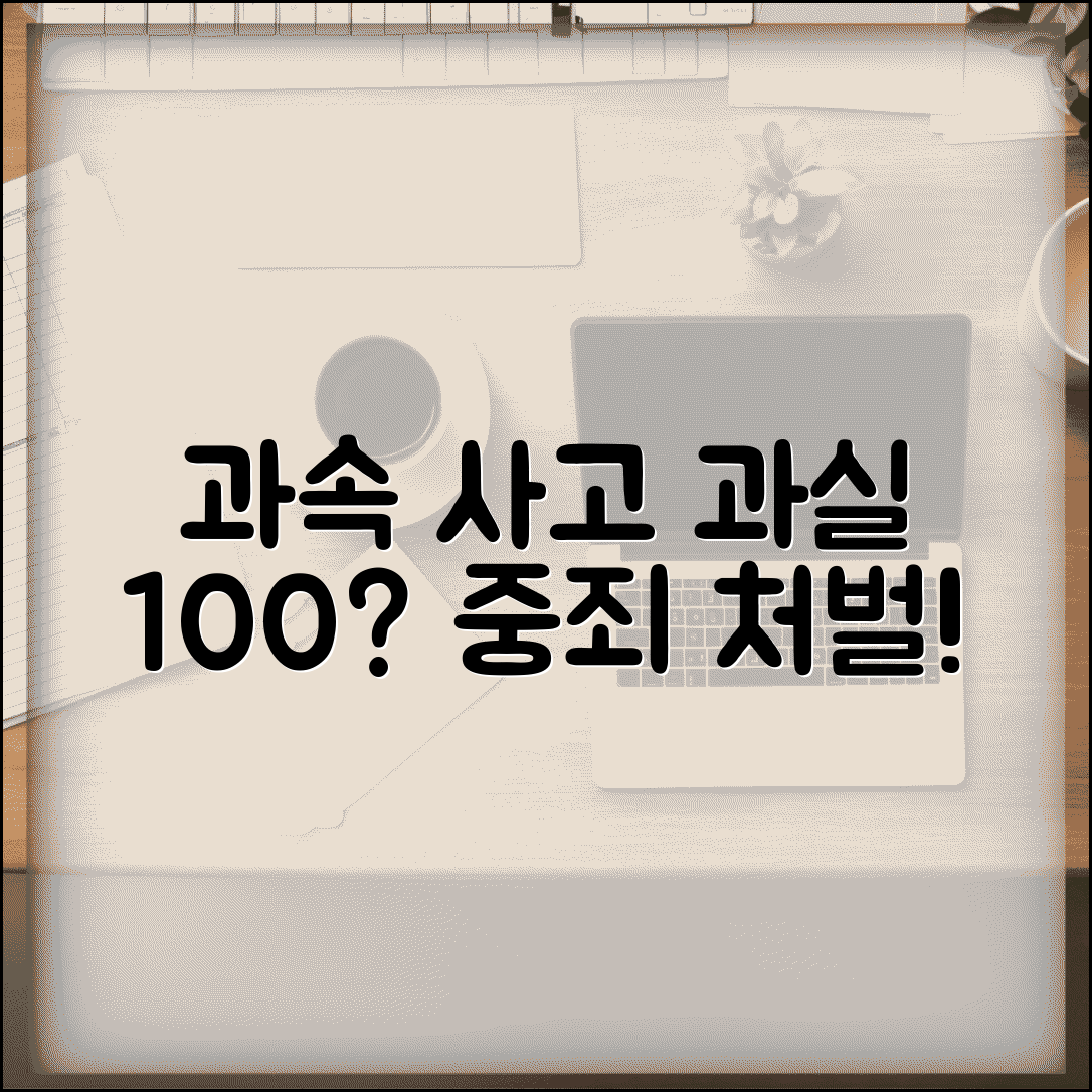 과속 사고 과실비율 | 제한속도 위반 사고시 과실 가중과 처벌 수위