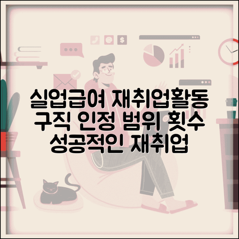 실업급여 재취업활동 | 구직활동 인정 범위 | 활동 횟수 기준 실업급여 재취업활동 | 구직활동 인정 범위 | 활동 횟수 기준