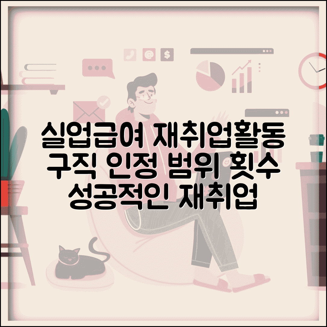 실업급여 재취업활동 | 구직활동 인정 범위 | 활동 횟수 기준