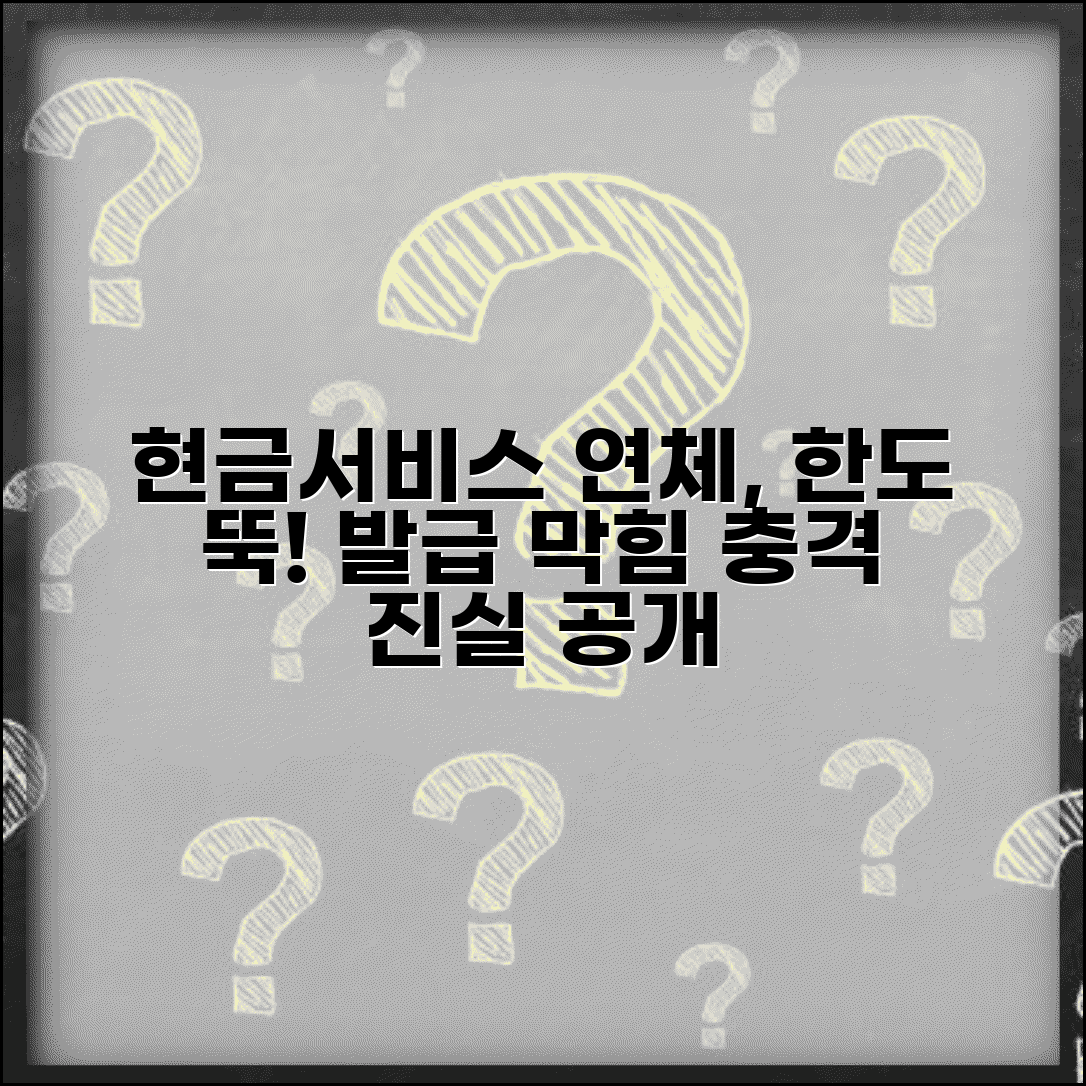 현금서비스 연체 한도감축 | 현금서비스 연체시 이용한도 감축과 신규 발급 제한