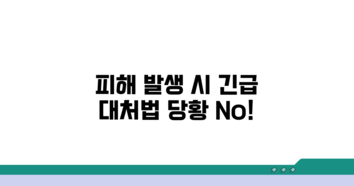 피해 발생 시 대처 방법