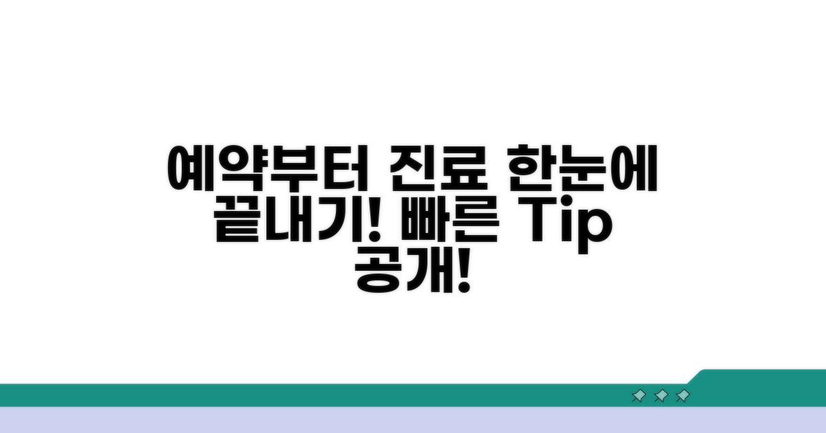예약부터 진료까지 과정 안내