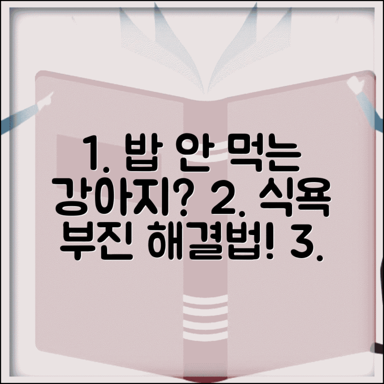 강아지 식욕 부진 밥 안 먹는 이유 | 강아지 안 먹을 때 강제 급여