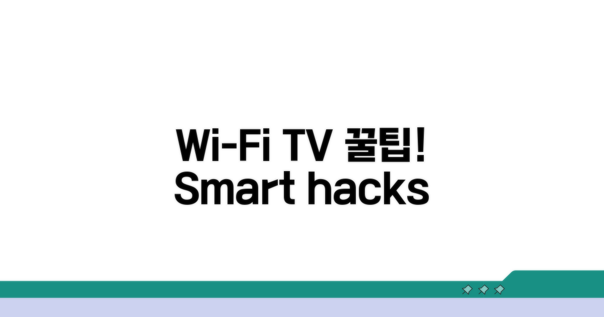 Wi-Fi 및 TV 서비스 꿀팁