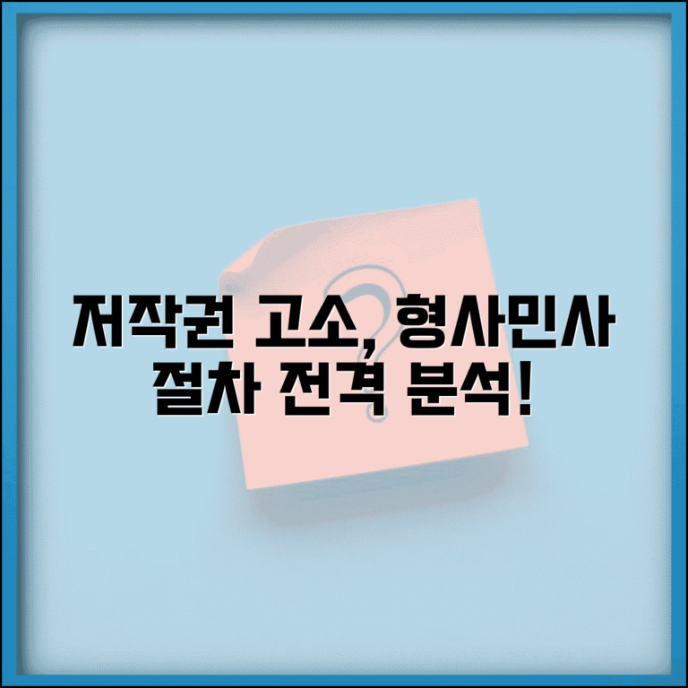 저작권 침해 고소 소송 방법 | 저작권 위반 형사 민사 절차