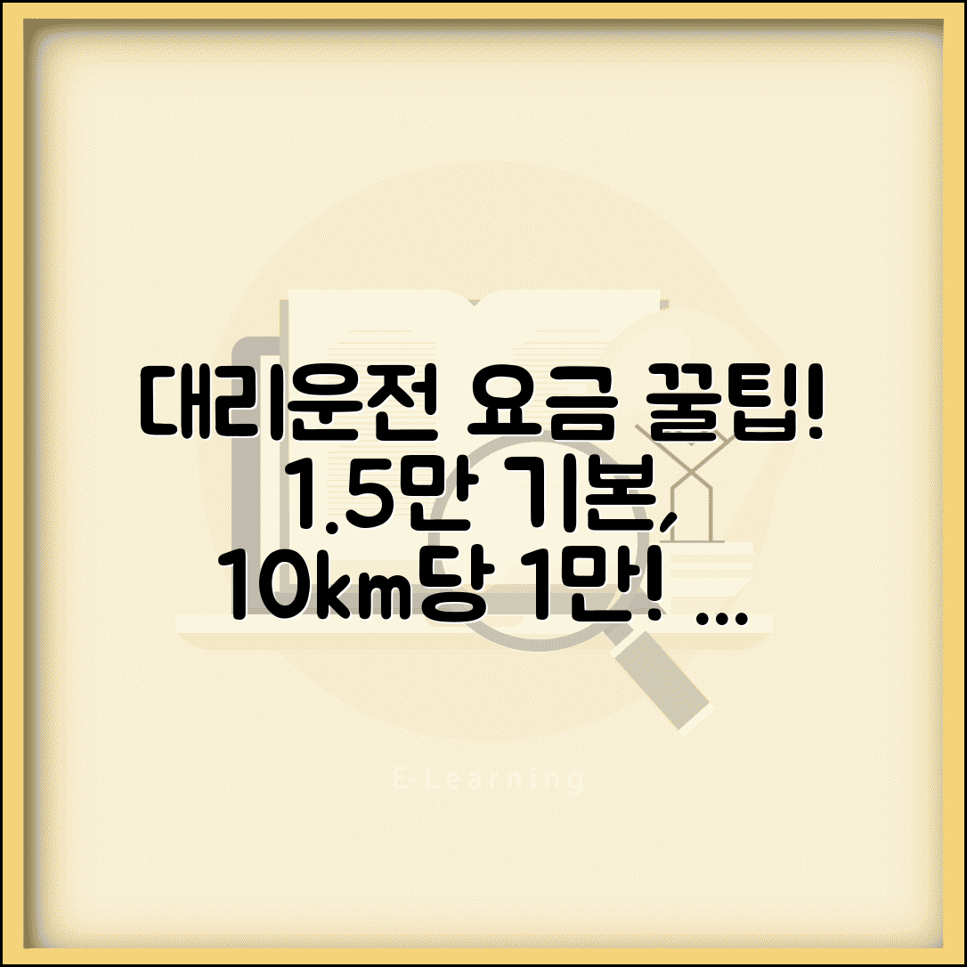 대리운전 요금 거리별 심야 할증 | 대리운전 기본 1.5만원 10km 추가 1만원