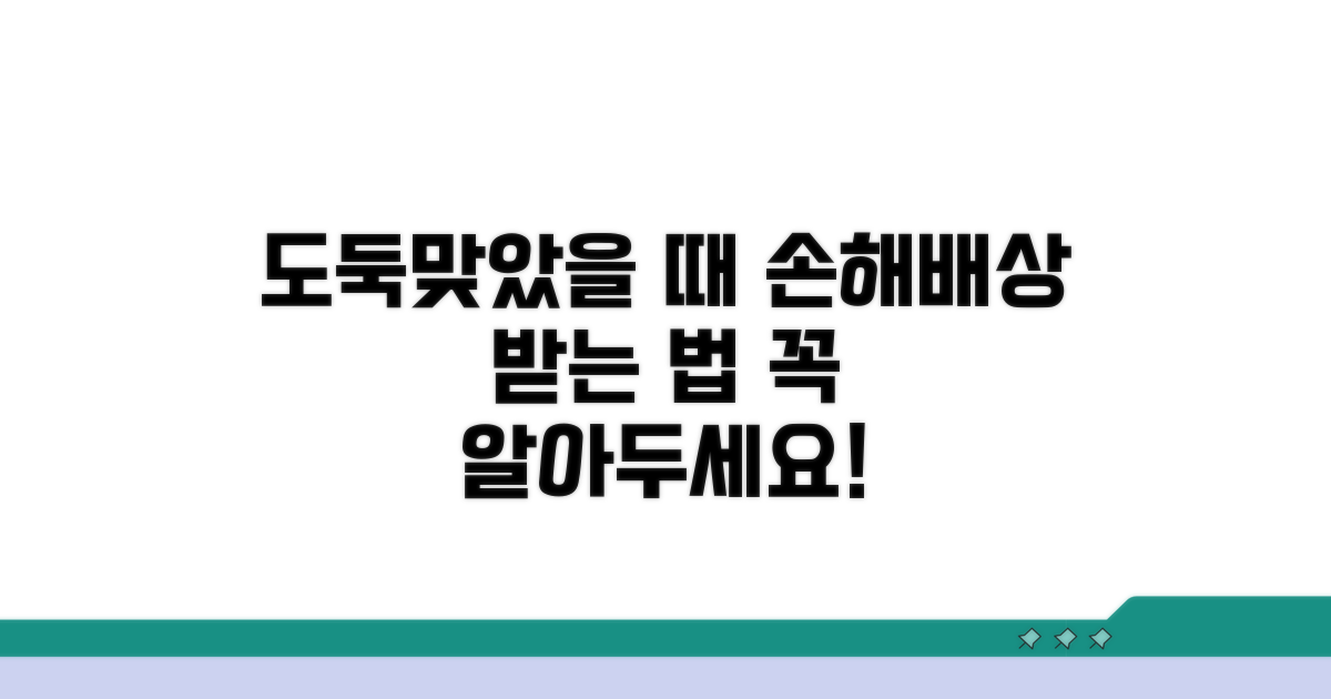 절도 피해, 손해배상 청구 방법