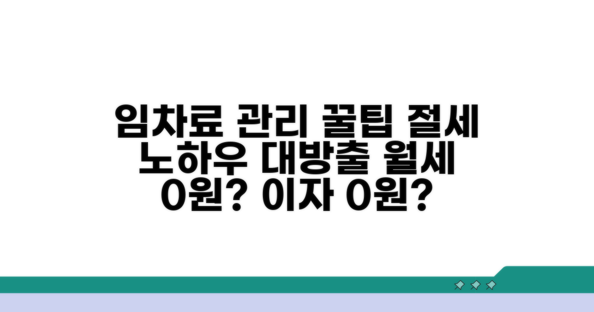 임차료 관리, 절세 꿀팁까지