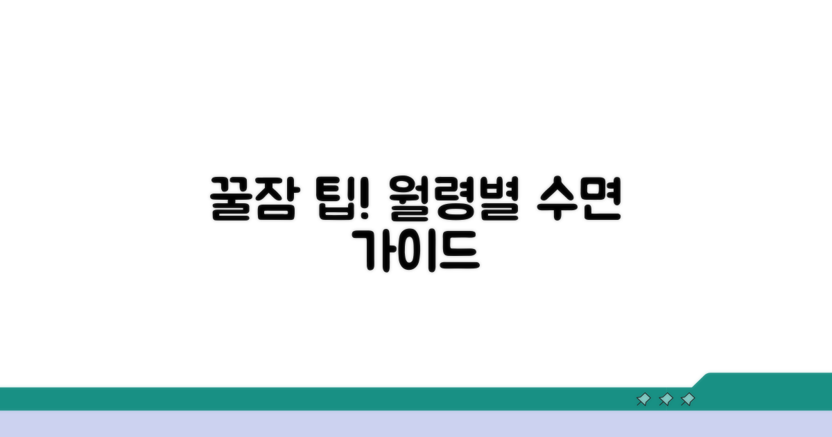 월령별 권장 수면 시간 총정리