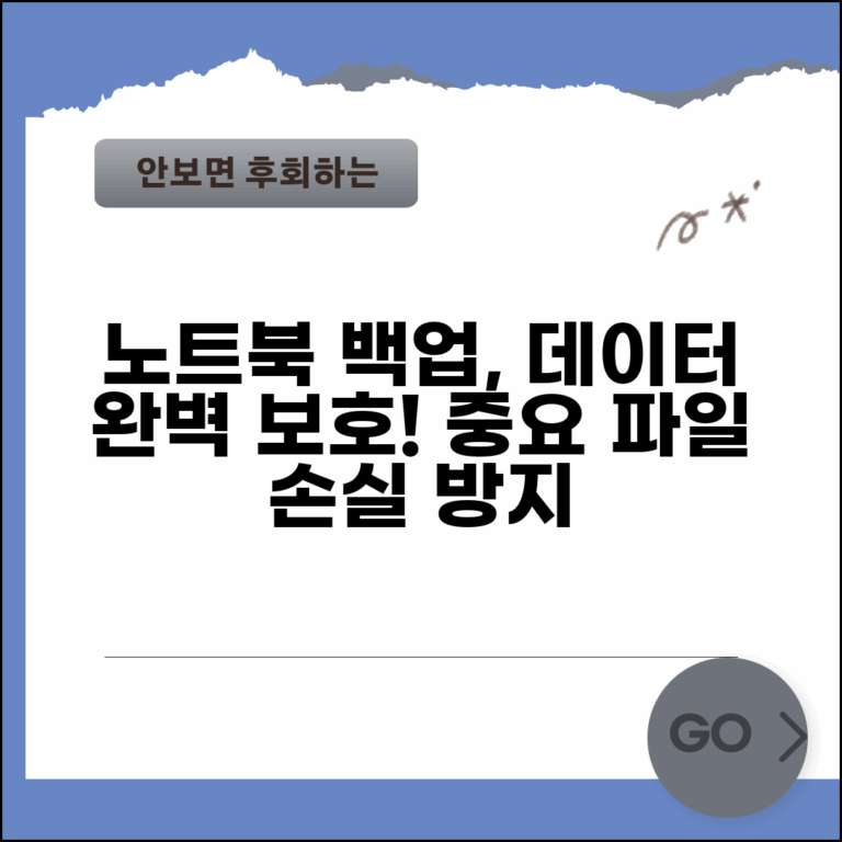 노트북 백업 하는 법 데이터 보호 | 중요 파일 손실 방지하는 완벽한 백업 시스템 구축