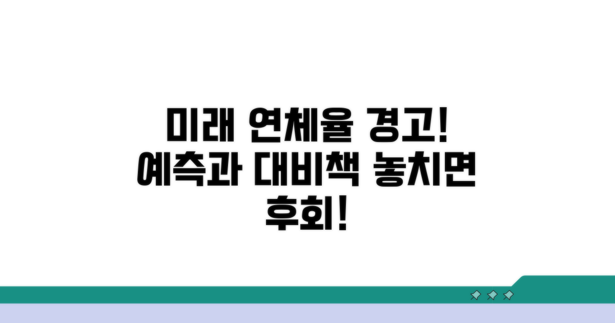향후 연체율 예측과 주의점