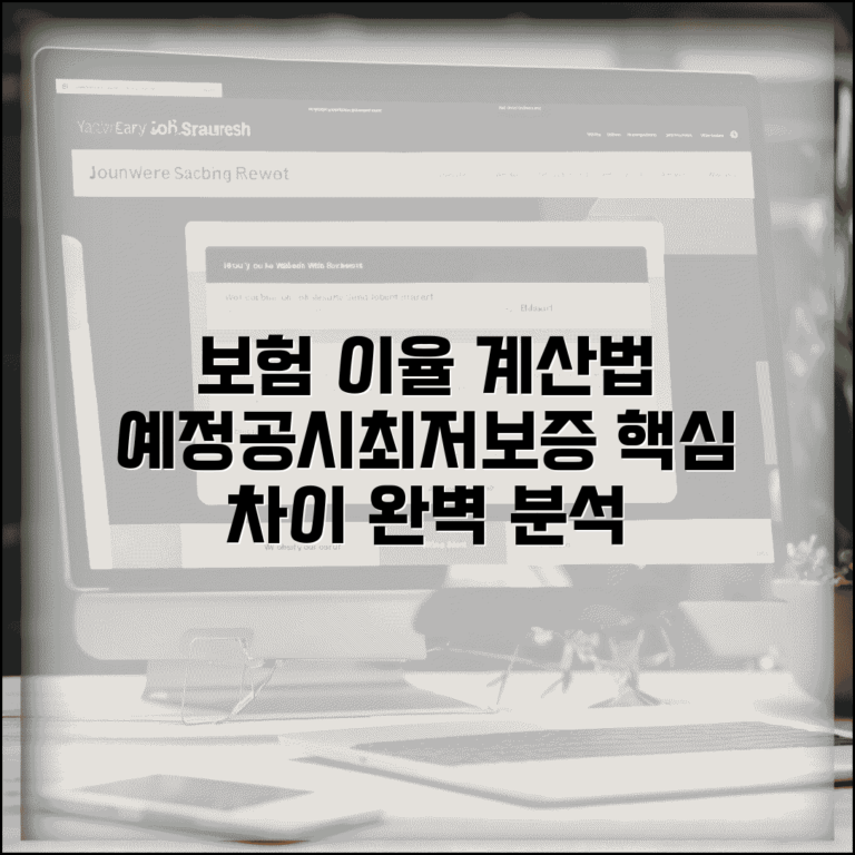 보험 적용이율 계산 방법 | 예정이율/공시이율/최저보증이율 차이